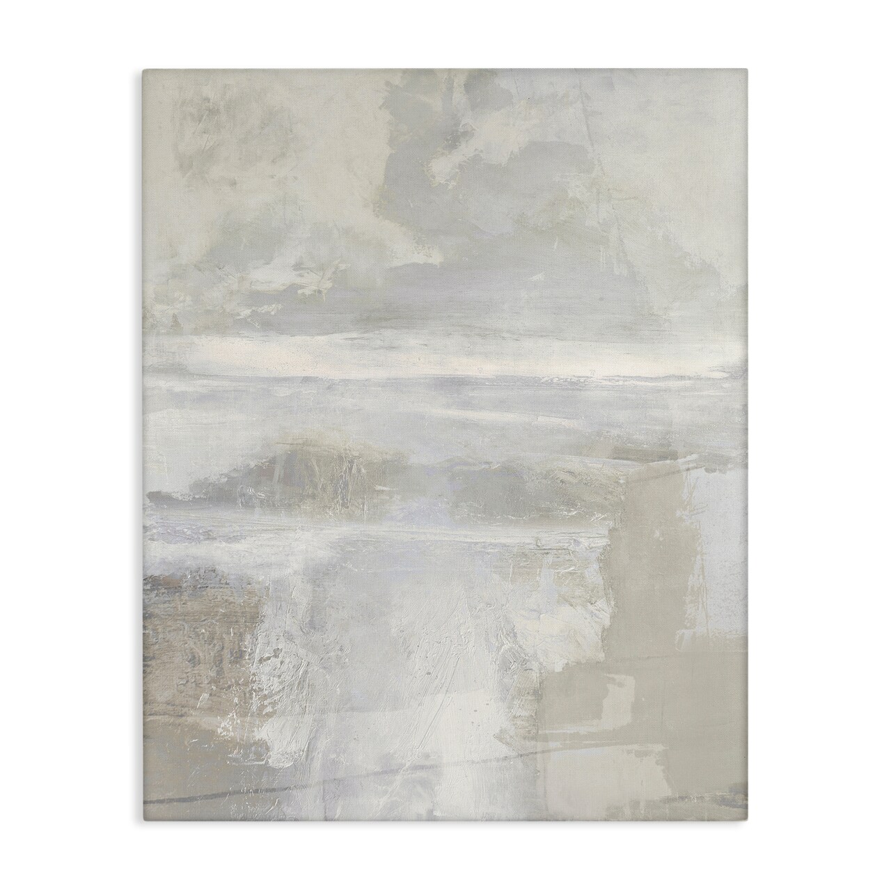 Stupell Industries Muted Beige & Grey Canvas Design by Rachel Springer